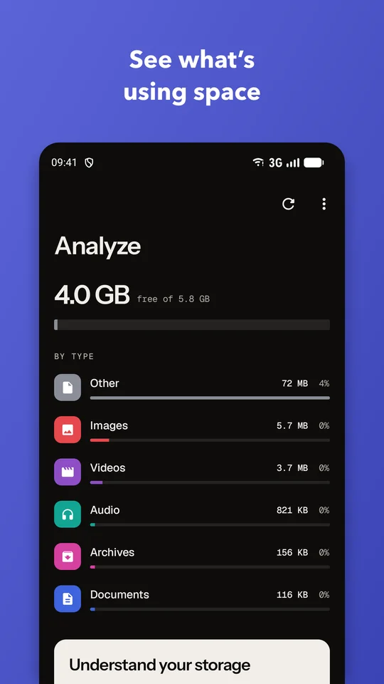 See what’s using space